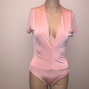 NWOT tan/peach bodysuit